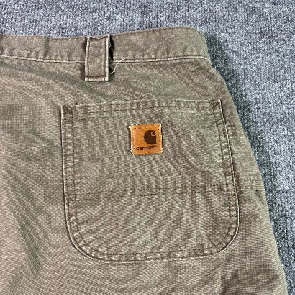 Carhartt Carpenter Shorts Men's 44 Brown Ripstop Workwear Utility Technician
